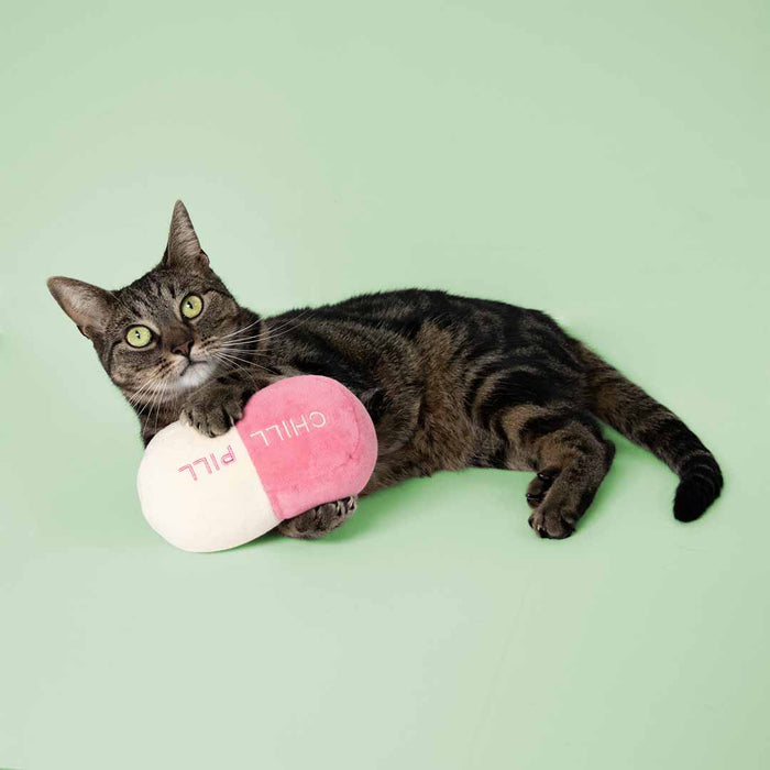 Coockoo Katten Trappelkussen CHILL PILL Roze/beige