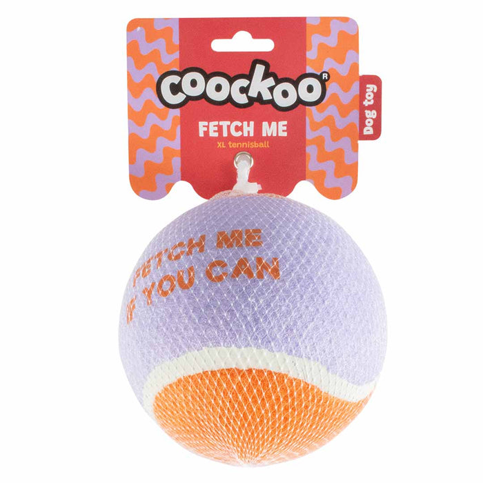 Coockoo XL tennisbal FETCH ME Paars/oranje