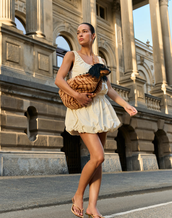 Dogguo draagzak Ethnic Beige/Bruin