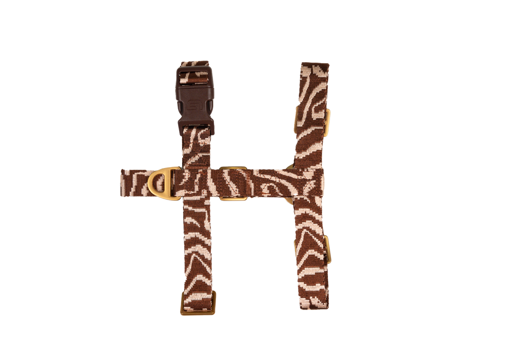 DOGGUO hondentuig Ethnic Bruin/Perzik
