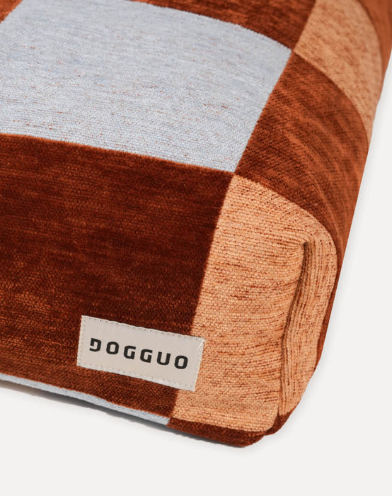 Dogguo hondenkussen Blok Bruin/Blauw