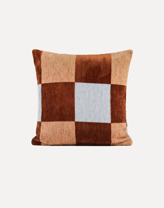 DOGGUO interieur kussen blok Bruin/Blauw