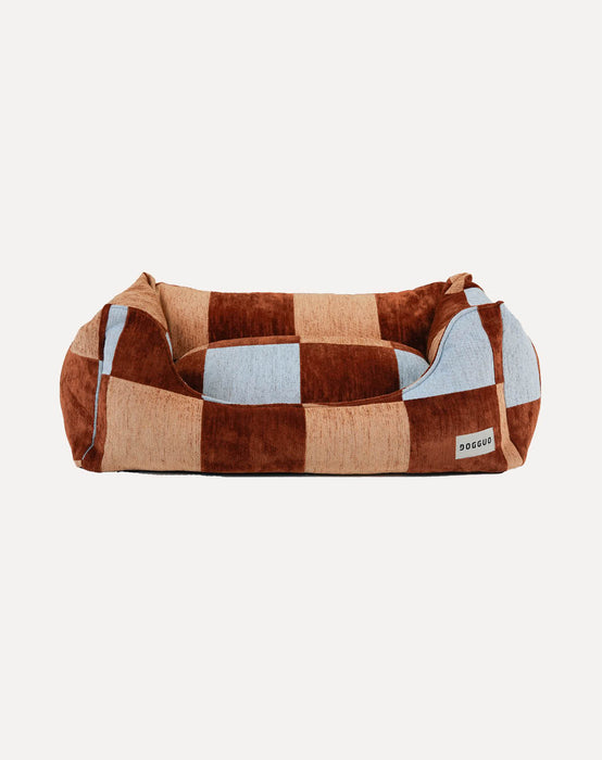 Dogguo hondenmand Blok Bruin/Blauw