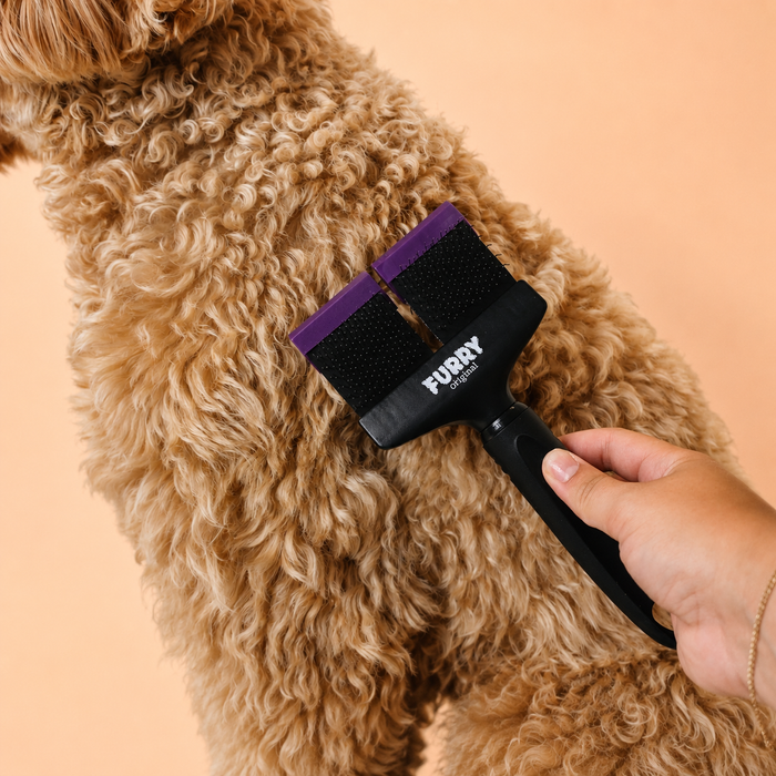 Furry Original Slicker Borstel Paars Dubbel