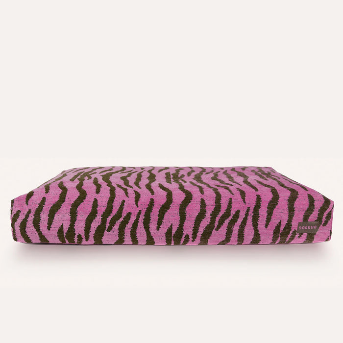 Dogguo hondenkussen zebra print roze/groen