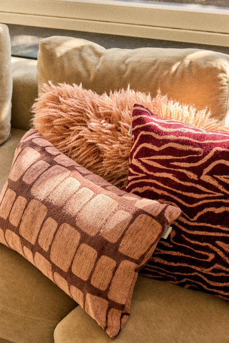 DOGGUO interieur kussen Staple Stone Bruin/Perzik