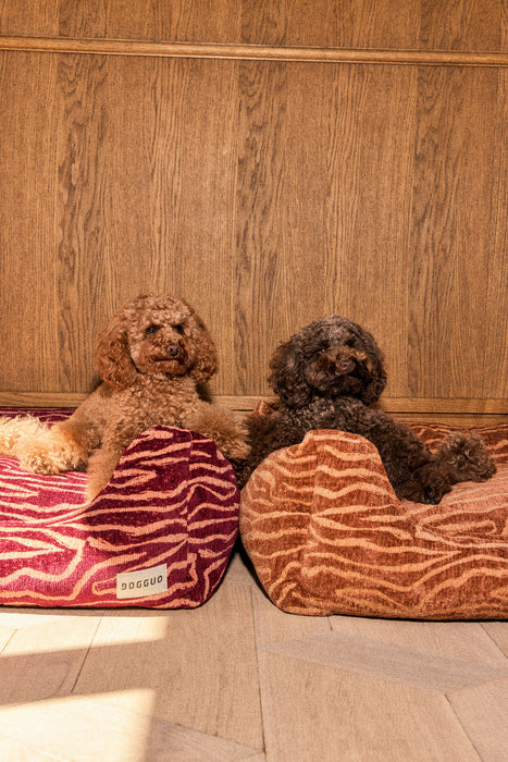 Dogguo hondenmand Ethnic Bordeaux/Perzik