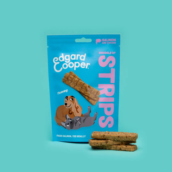 Edgard & Cooper Snack Strips verse Zalm & Kip