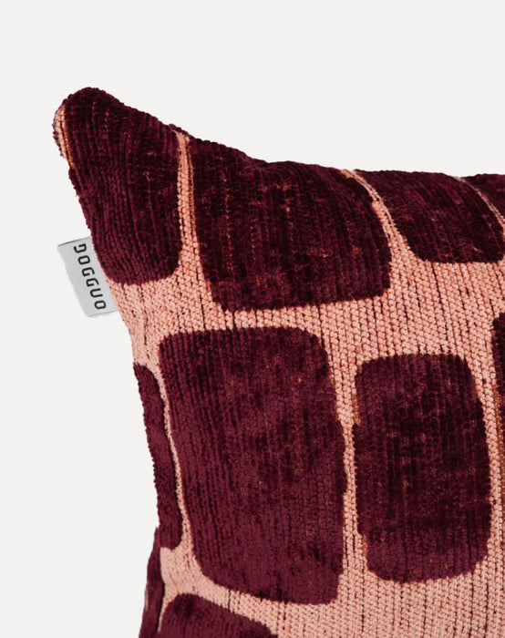 DOGGUO interieur kussen Staple Stone Perzik/Bordeaux