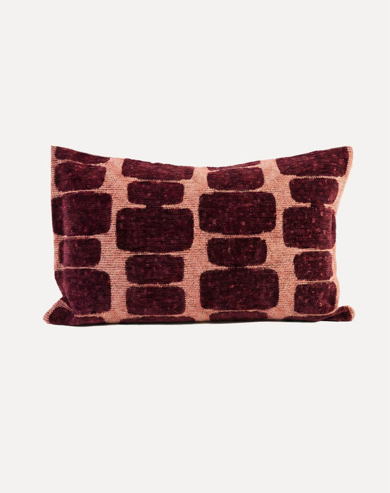 DOGGUO interieur kussen Staple Stone Perzik/Bordeaux