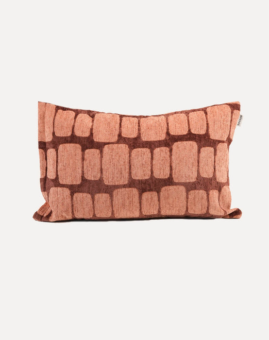 DOGGUO interieur kussen Staple Stone Bruin/Perzik