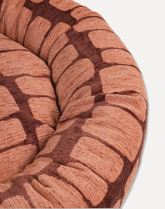 Dogguo donut hondenmand Staple Stones Bruin/Perzik