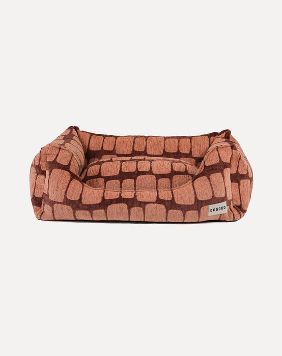 Dogguo hondenmand Staple Stones Bruin/Peach