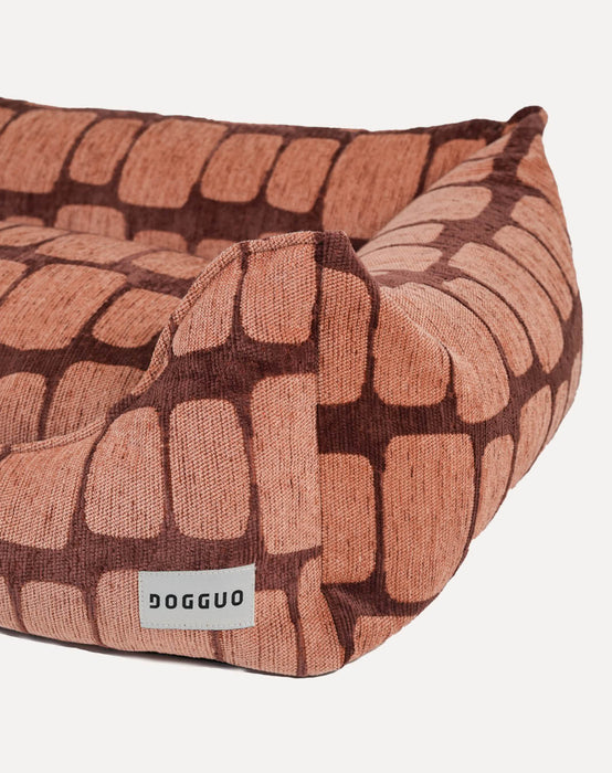 Dogguo hondenmand Staple Stones Bruin/Peach