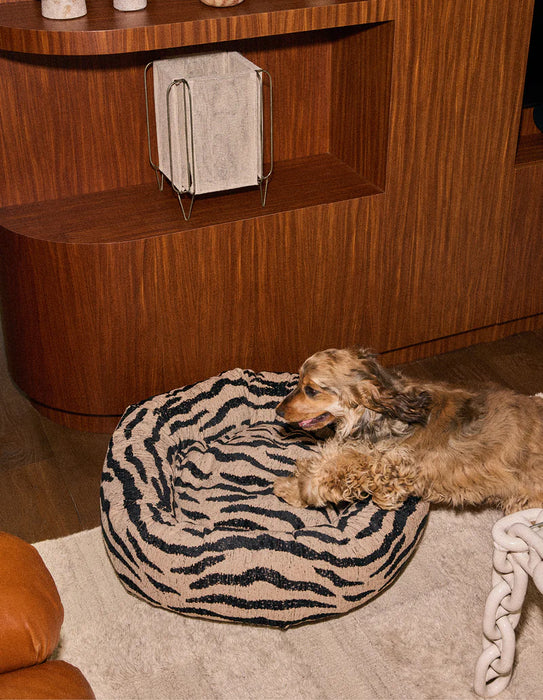 Dogguo ronde hondenmand zebra