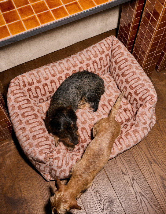 Dogguo hondenmand retro wave - beige