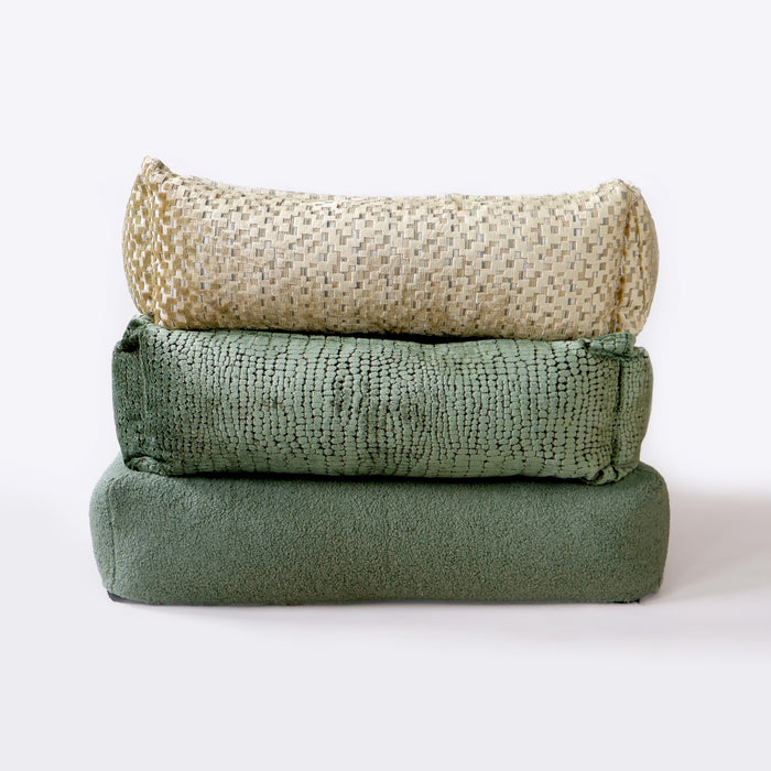 Jacquard Hundekorb Olivgrün Petlife Overseas