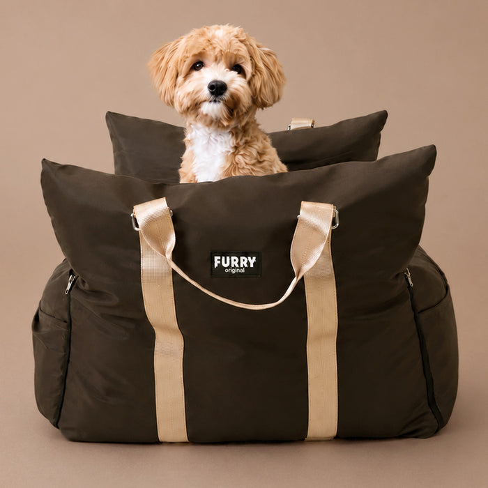 Furry Original Honden Autostoel Bruin