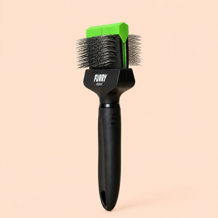 Furry Original Slicker Borstel Dubbel Groen